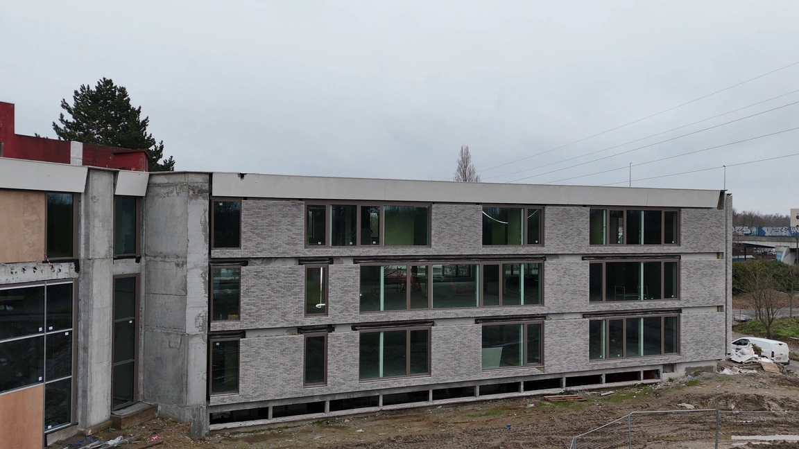 Bâtiment en rénovation du projet Wasqual
